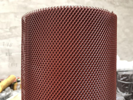 PVC che immerge le guardie della grondaia della maglia con i piatti colore rosso del breve passo di 100mm - di 11